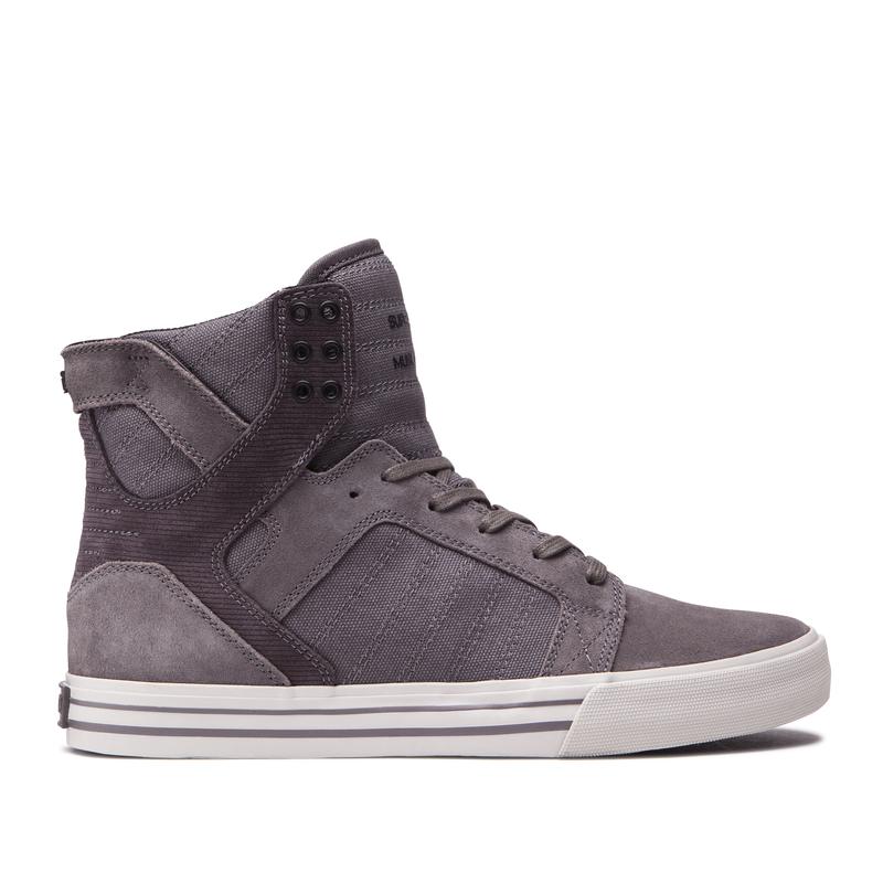 Supra SKYTOP - Bayan Boğazlı Ayakkabı - Koyu Gri - Türkiye (17396ARNV)